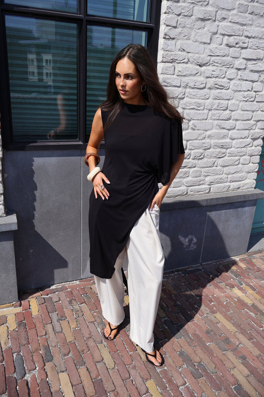 June top lang - Zwart