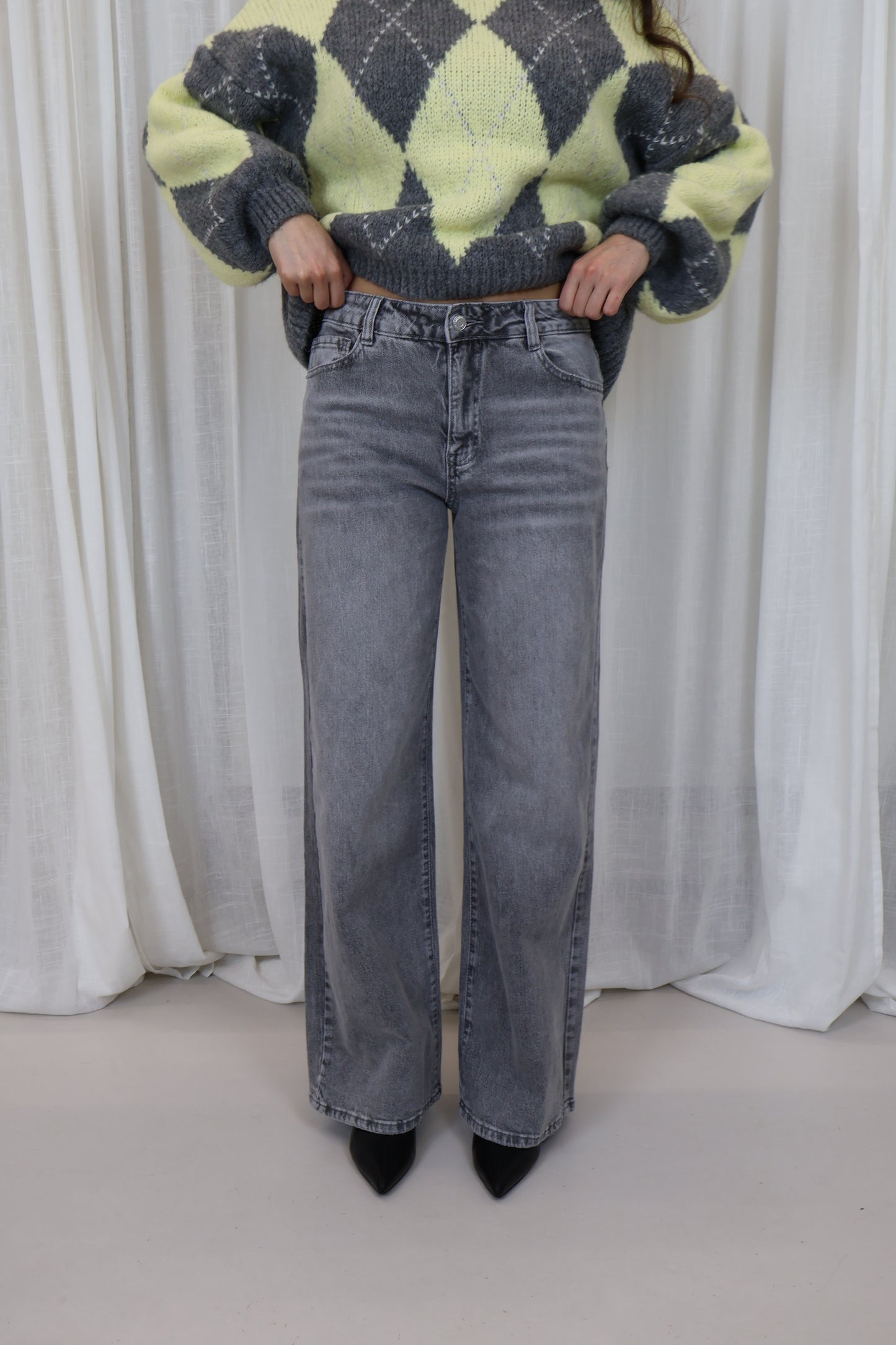 Dad fit jeans - Grijs