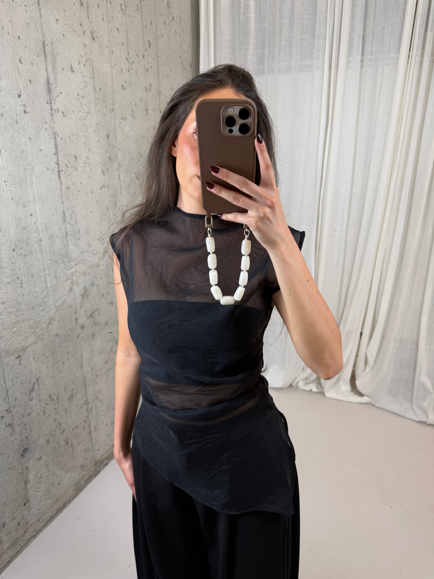 Mesh top - Zwart