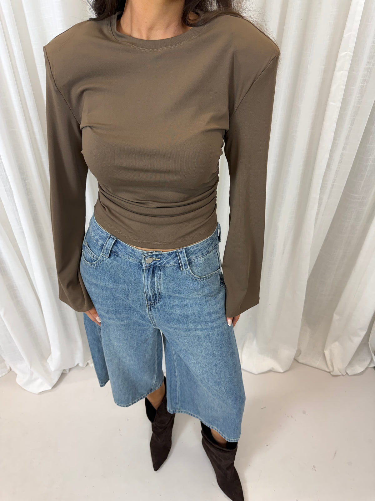 Roxy shirt - Donkerbruin