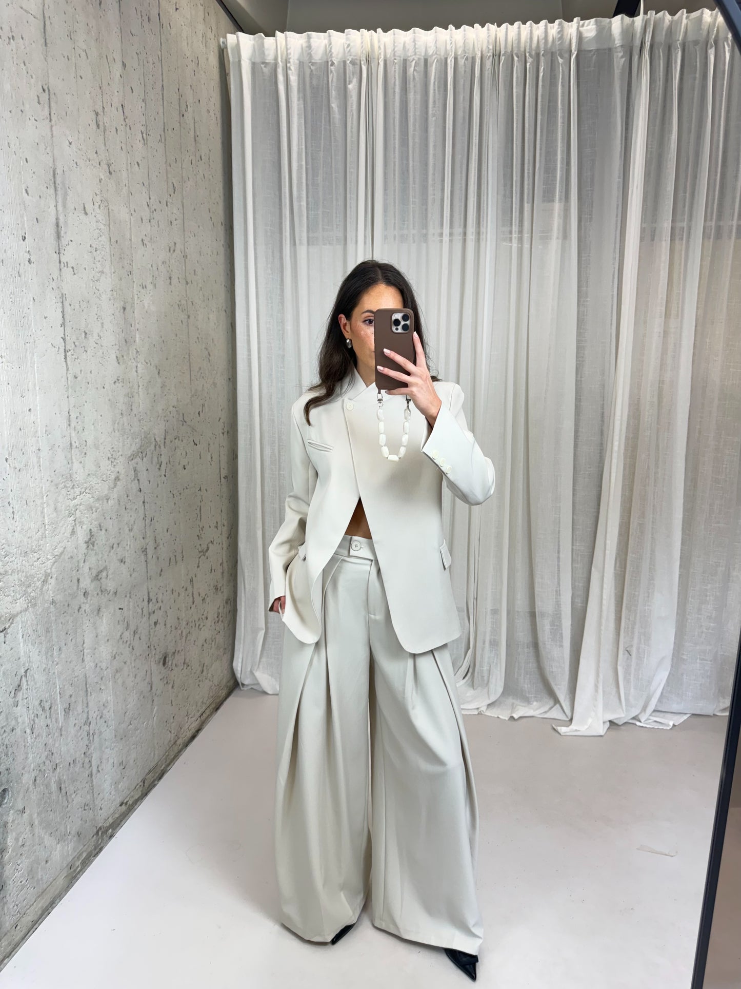 Blazer twee manieren - licht beige
