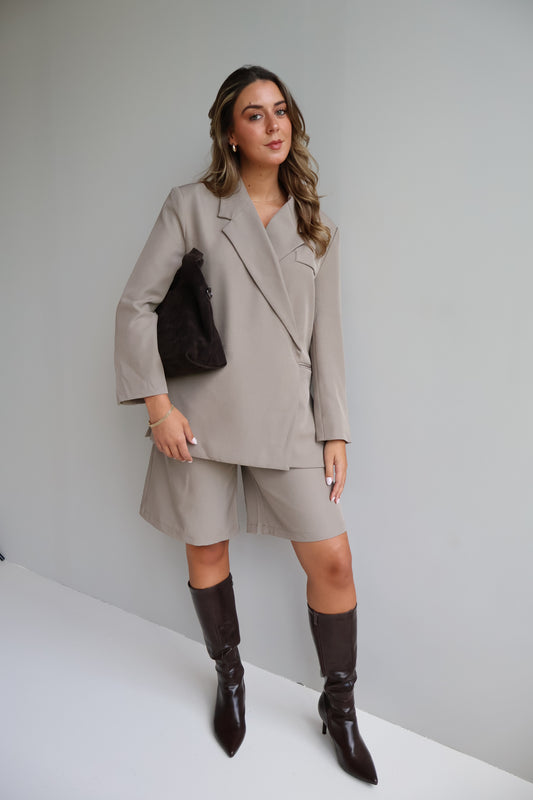 Oversized Blazer - Taupe