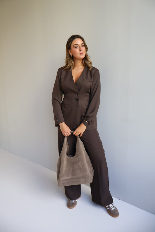 Wikkel Blazer - Bruin