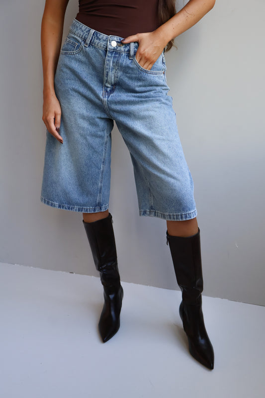 Denim Bermuda - Lichtblauw