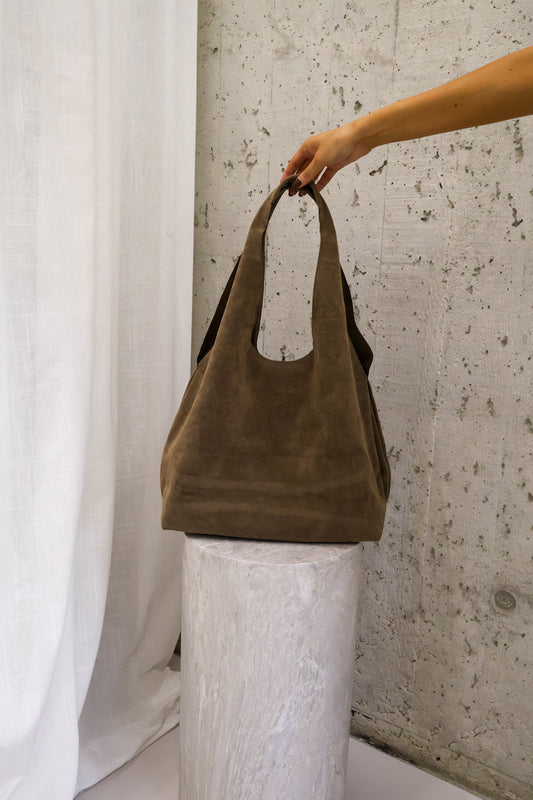 Tas Groot - Taupe